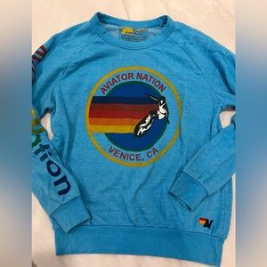 Large Aviator nation crew neck sweatshirt
